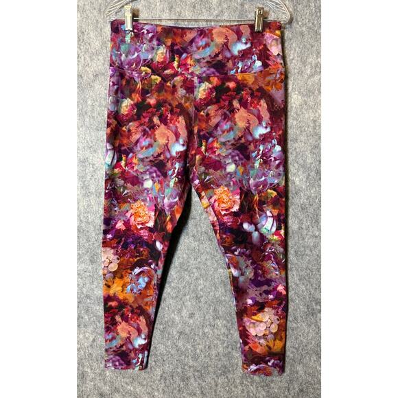 Soft Surroundings Womens Giardino Floral Leggings Petite Medium - Picture 2 of 6